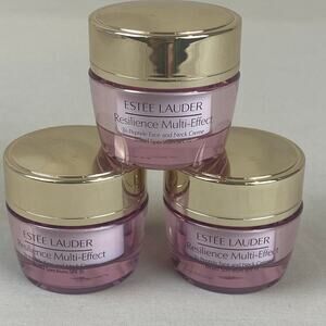 Estee Lauder Resilience Multi-Effect Tri-Peptide Face Neck Creme SPF 15  .5oz x3